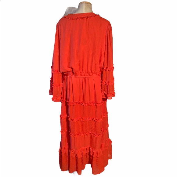 Alexis for Target Angel Sleeve Tiered Ruffle Dress - Picture 4 of 8